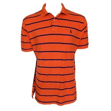 Listing image for SEO Title Example: Polo Ralph Lauren Classic Fit Orange Striped XL T-shirt | 100