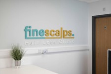 Listing image for Office business sign 20 mm deep signage company logo reception desk office decor