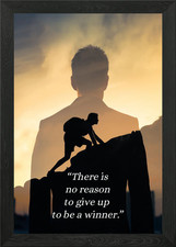 Listing image for Business Life Motivation Framed Wall Art Poster Canvas Print Picture