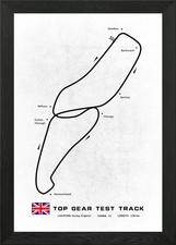Listing image for Top Gear Test Track Framed Wall Art Poster Canvas Print Picture
