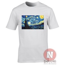 Listing image for Van Gogh Starry night t-shirt Aesthetic vapourwave tumblr blogger tshirt tee