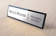 Listing image for Stylish Desk Name, Custom Engraved Sign Name Plaque, Office, Home