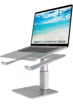 Listing image for Pivot Laptop Stand for Desk – Adjustable Aluminium Laptop Grey Black Gold Silver