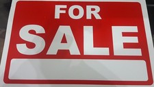 Listing image for A4 SIZE CARS VanPrice Pricing FOR SALE Sign Board Plastic Card Display Bargain