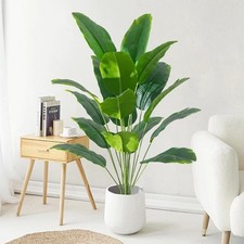 Listing image for Large Artificial Palm Tree Fake Tropical Plant Indoor Home Office Decor UK