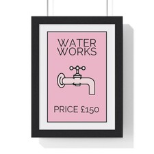 Listing image for Pink Water Works Poster Wall Art Print Gift Decor Wall Art Decor for Office