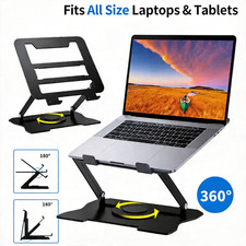 Listing image for 360° All Metal Portable Laptop Tablet Stand Riser Adjustable Holder For Desk