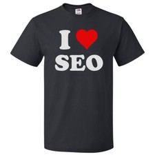 Listing image for I Love SEO T shirt I Heart SEO Tee