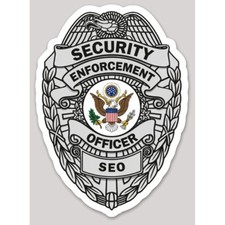 Listing image for 2" Security Enforcement Officer SEO Sticker 2 Inch Badge Law Enforcement Decal