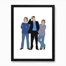Listing image for Top Gear Line Up Art Print Framed Wall Art Poster Canvas Print Picture