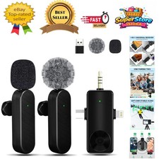 Listing image for Rechargeable Wireless Lavalier Mic with 65-ft Range - Ideal for Content Creators
