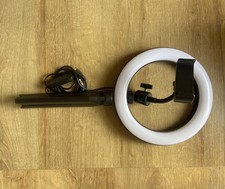 Listing image for USB LED Dimmable Ring Light Kit with Tripod Stand Phone Holder Black/White