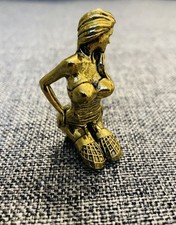 Listing image for Brand new Brass Sexy Kneeling Girl Statuette Figurine Home Office Desk Decor