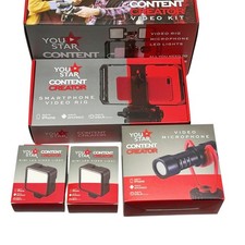 Listing image for You Star Content Creator Video Kit Smart Phone Video Rig, Microphone & 2 Lights