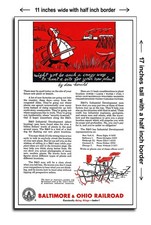 Listing image for 1951 Site for Your New Plant Baltimore Ohio Railroad - 11x17 Poster Art Print