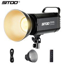 Listing image for 9 Modes Bi-Color LED Continuous Video Light Spotlight Flash Strobe Remote 300W