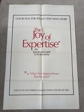 Listing image for The Joy Of Expertise (1974) Original US One Sheet Movie Poster